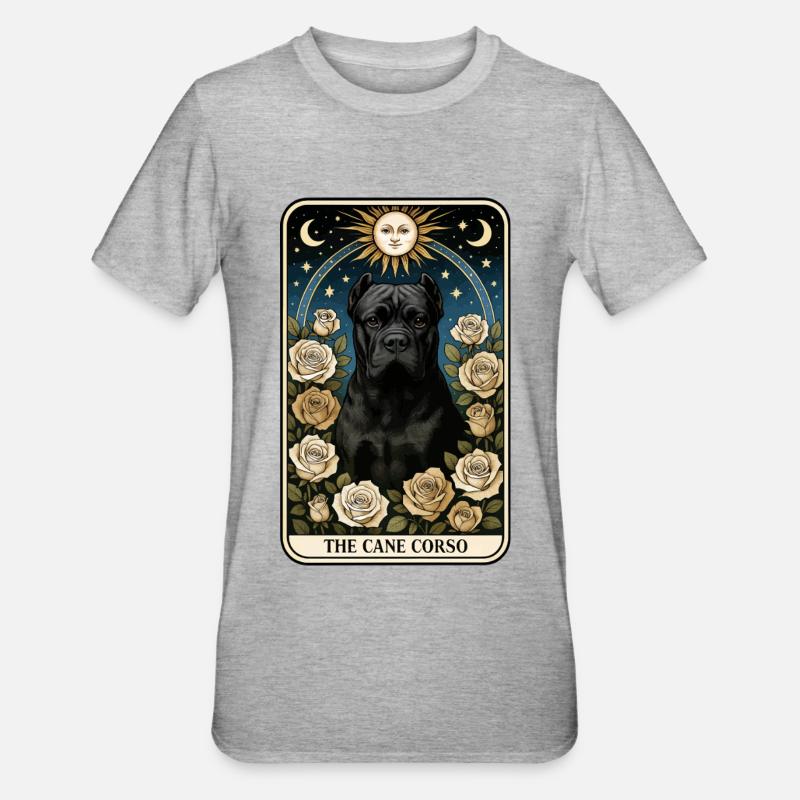 Cane Corso - Unisex Polycotton T-Shirt - Grau meliert