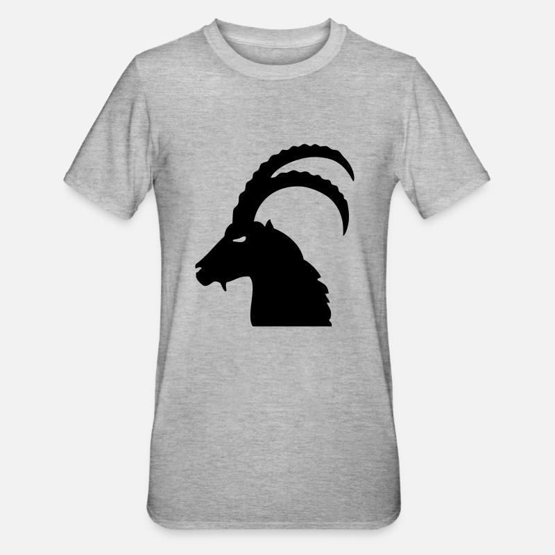 Steinbock - T-shirt polycoton Unisexe - gris chiné