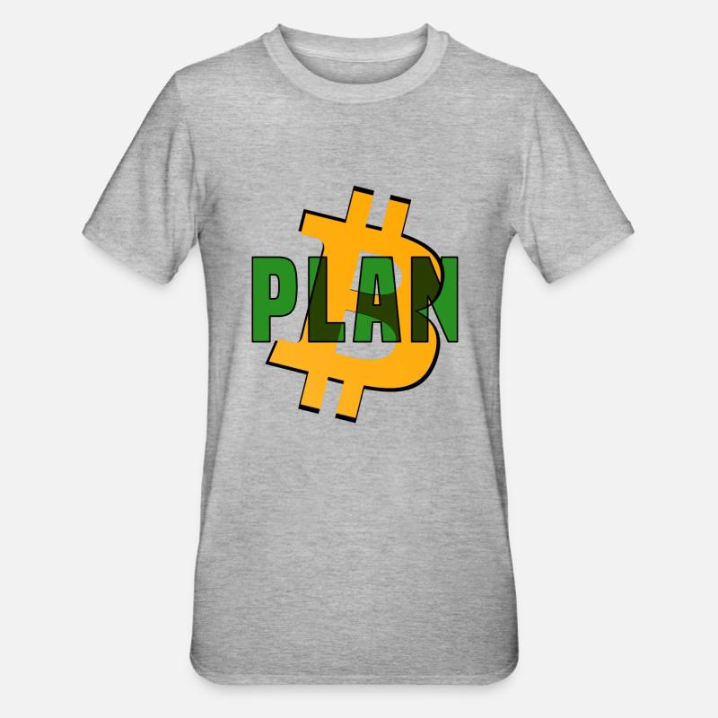 Plan B - T-shirt polycoton Unisexe - gris chiné