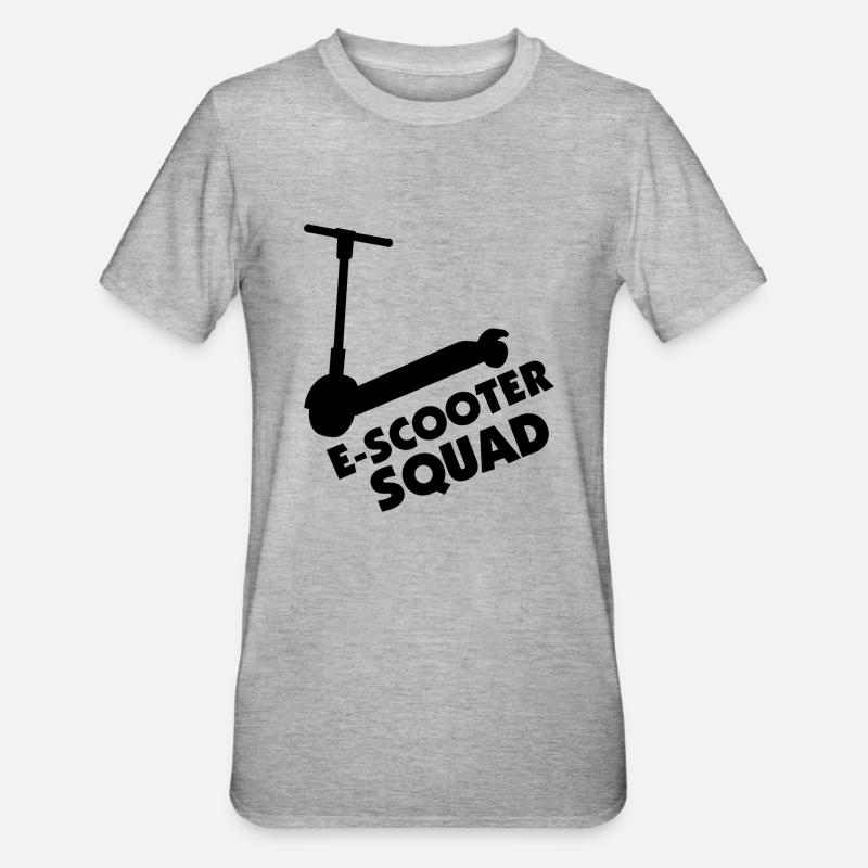 E-Scooter Roller Scooter - T-shirt polycoton Unisexe - gris chiné