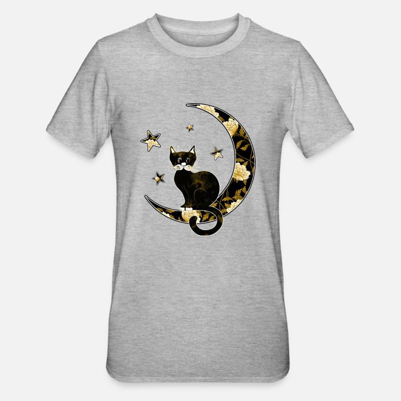 Chat - T-shirt polycoton Unisexe - gris chiné