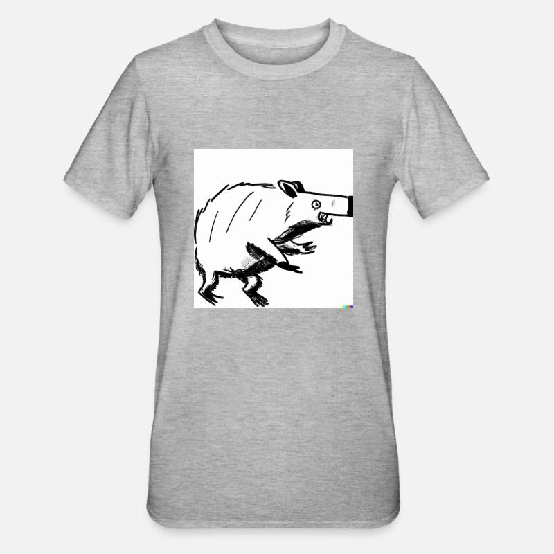 example com 4 - Unisex Polycotton T-Shirt - Grau meliert