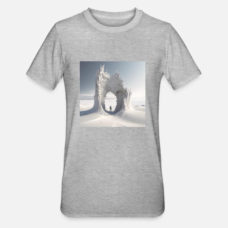 Percée dans le désert - T-shirt polycoton Unisexe - gris chiné