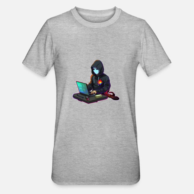 Codeur concentré - T-shirt polycoton Unisexe - gris chiné