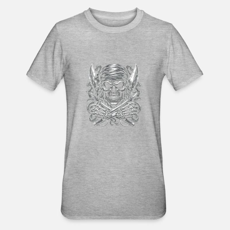 Das Ableben der Seefahrer - Unisex Polycotton T-Shirt - Grau meliert