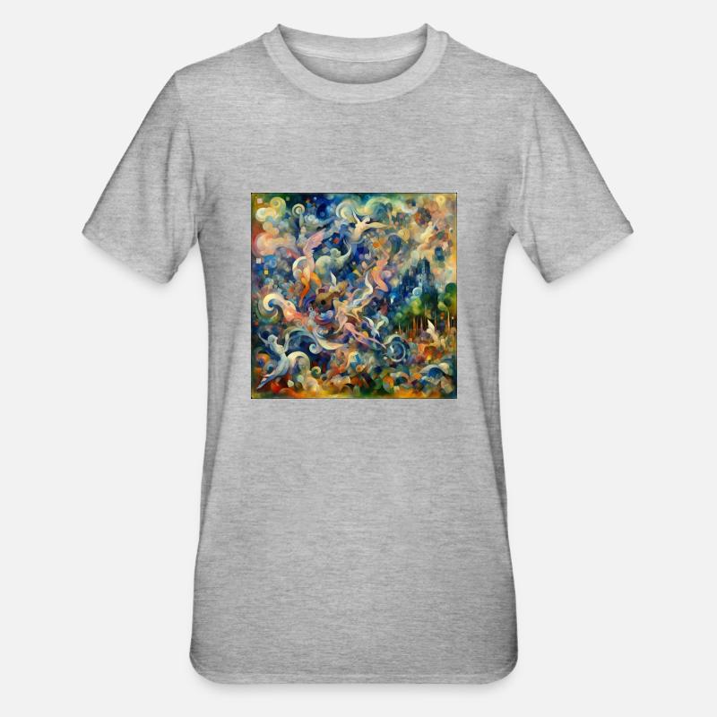 Conception Marc Chagall - T-shirt polycoton Unisexe - gris chiné