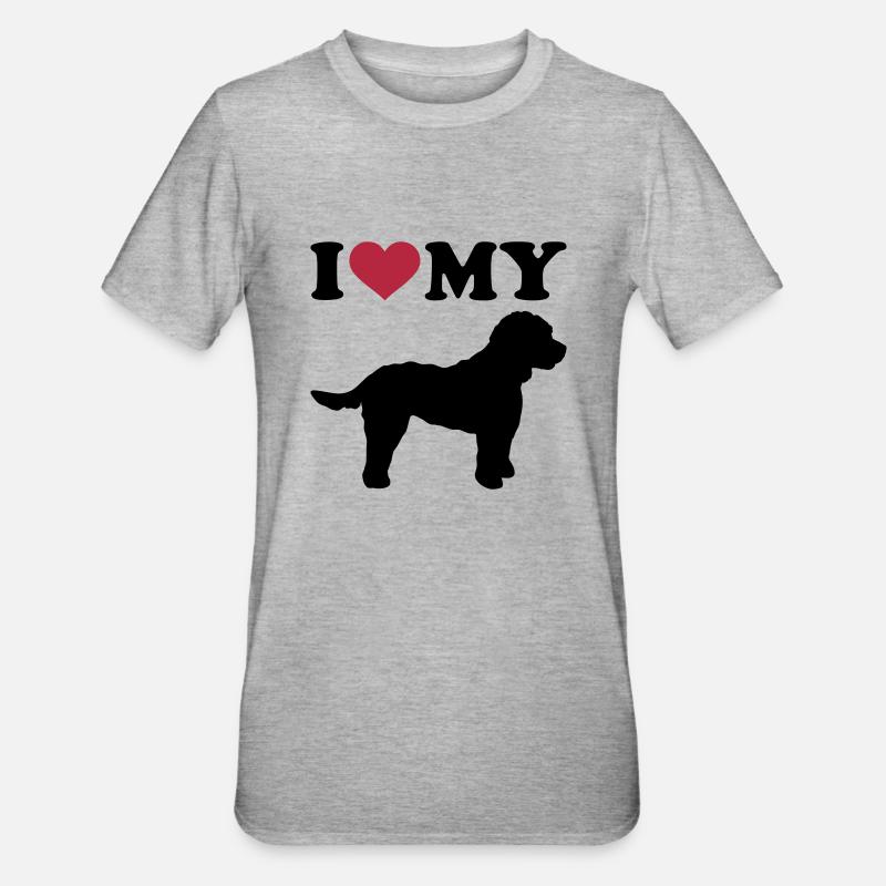 Cockapoo - T-shirt polycoton Unisexe - gris chiné