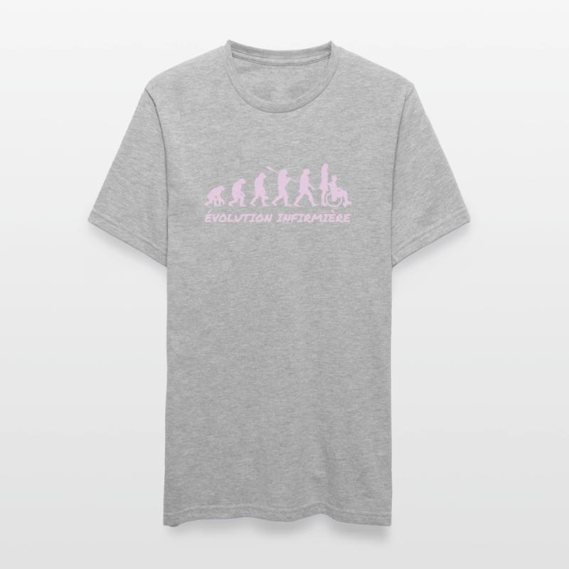 évolution infirmière T-shirt polycoton Unisexe