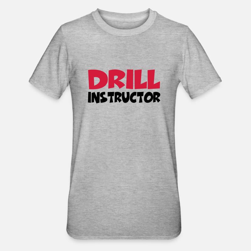 Drill Instructor - Unisex Polycotton T-Shirt - heather grey