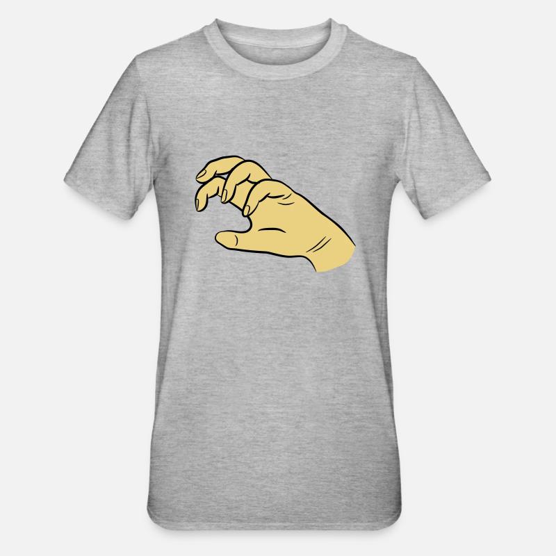 Griffe de la main - T-shirt polycoton Unisexe - gris chiné