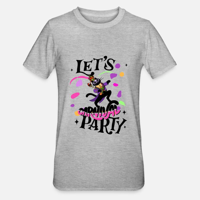 Fête de carnaval - T-shirt polycoton Unisexe - gris chiné