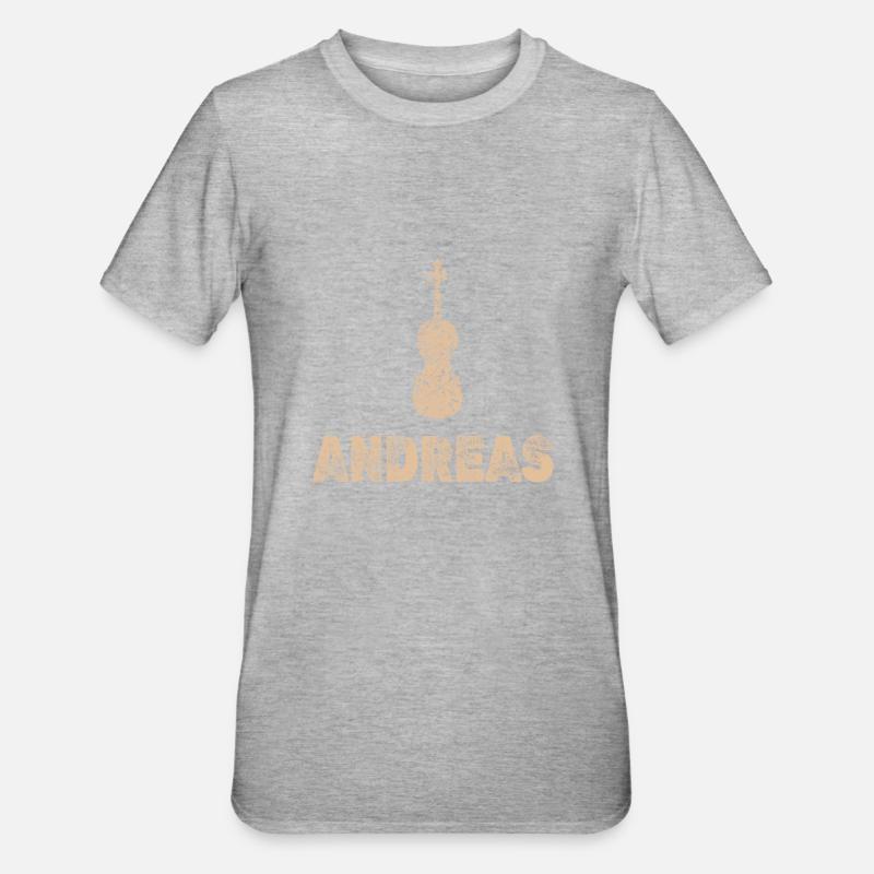 Violoncelle Andreas - T-shirt polycoton Unisexe - gris chiné