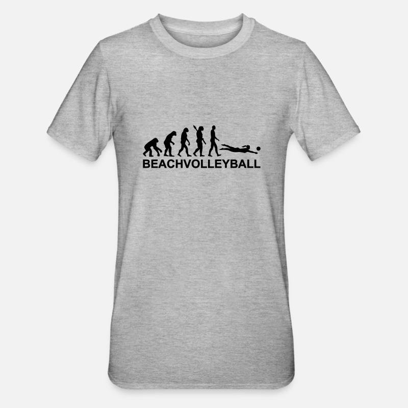 Evolution Beachvolleyball - Unisex Polycotton T-Shirt - heather grey