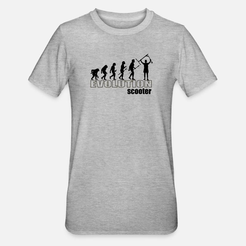 Evolution 1 - Unisex Polycotton T-Shirt - Grau meliert