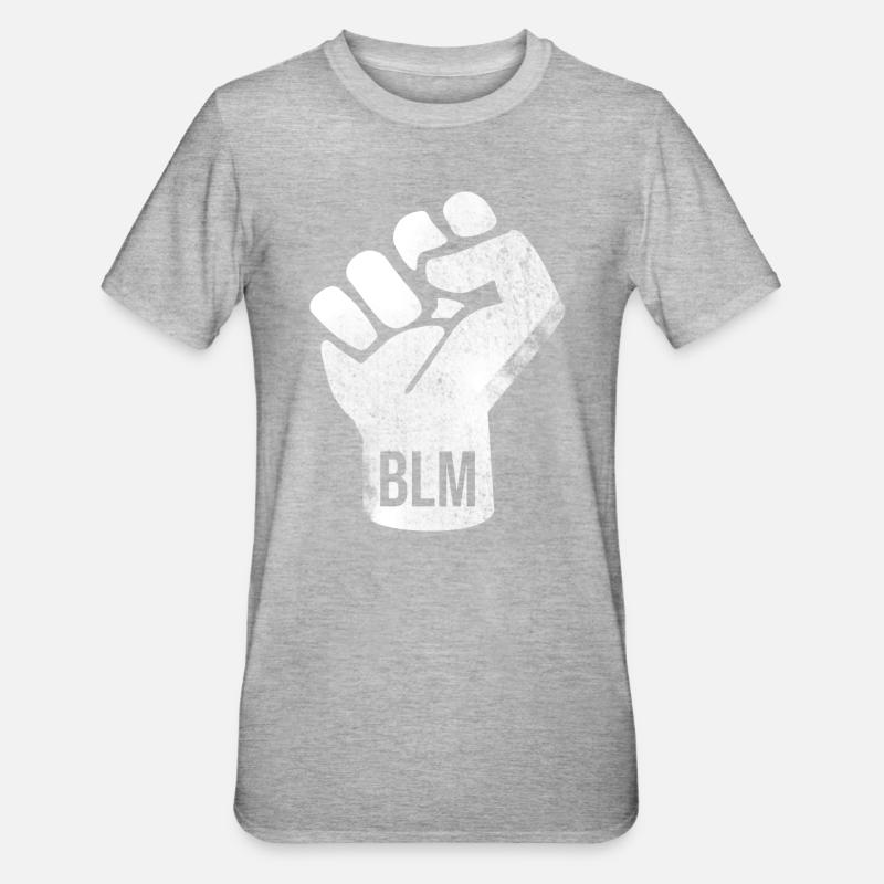 BLM Faust Design - Unisex Polycotton T-Shirt - heather grey