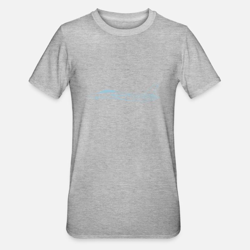 f14_vec_1 fr - T-shirt polycoton Unisexe - gris chiné