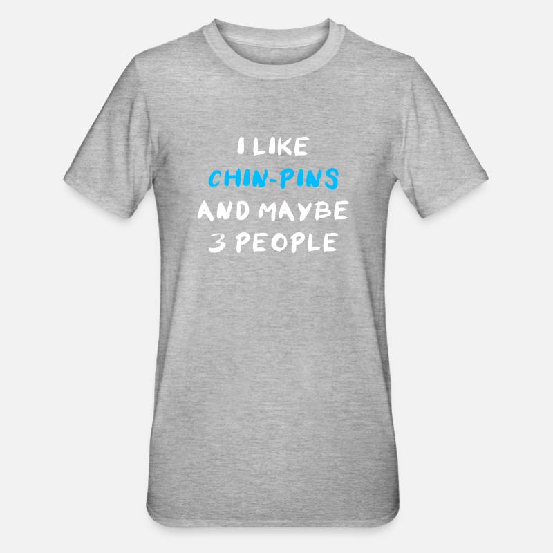 Épingle à menton - T-shirt polycoton Unisexe - gris chiné