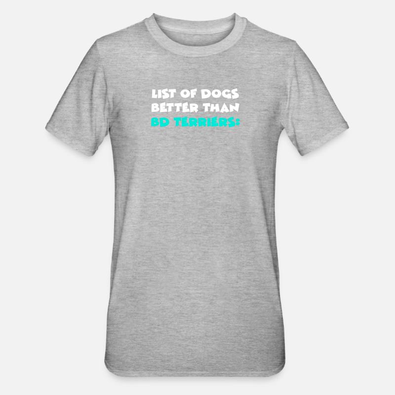 BD Terriers - T-shirt polycoton Unisexe - gris chiné