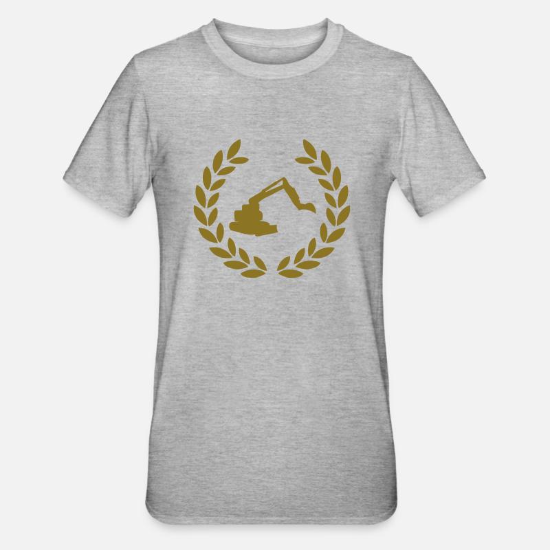 digger deluxe - T-shirt polycoton Unisexe - gris chiné