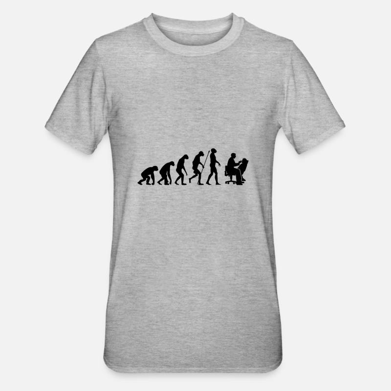 Dentiste évolution - T-shirt polycoton Unisexe - gris chiné