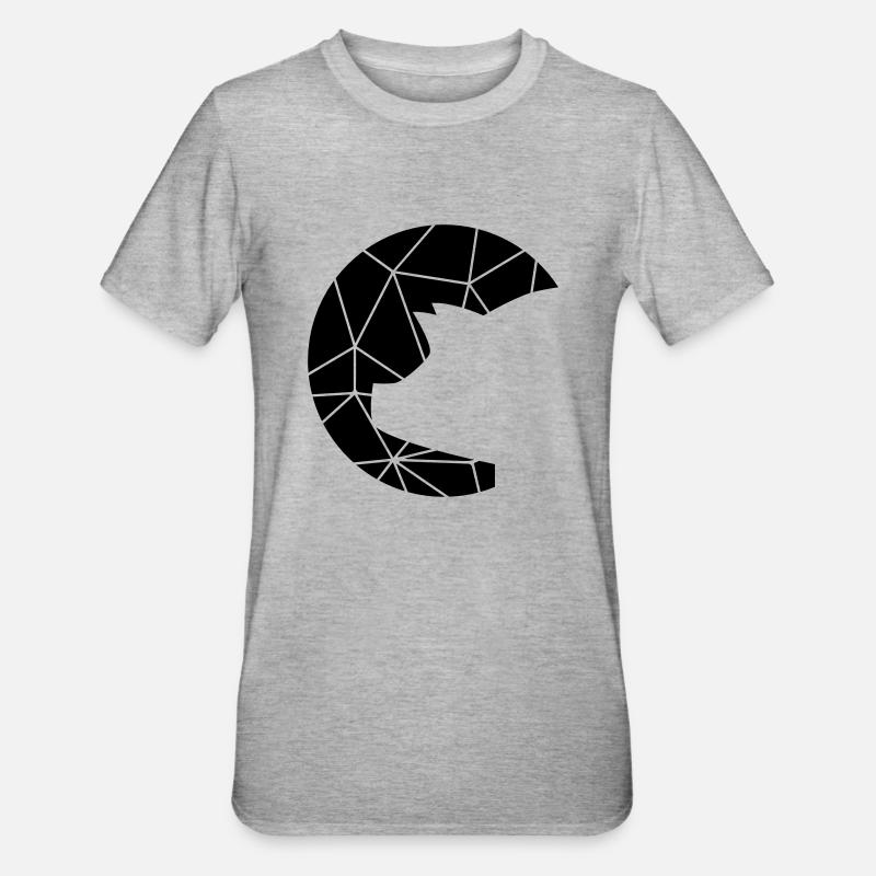 Schweini grid pattern - Unisex Polycotton T-Shirt - heather grey