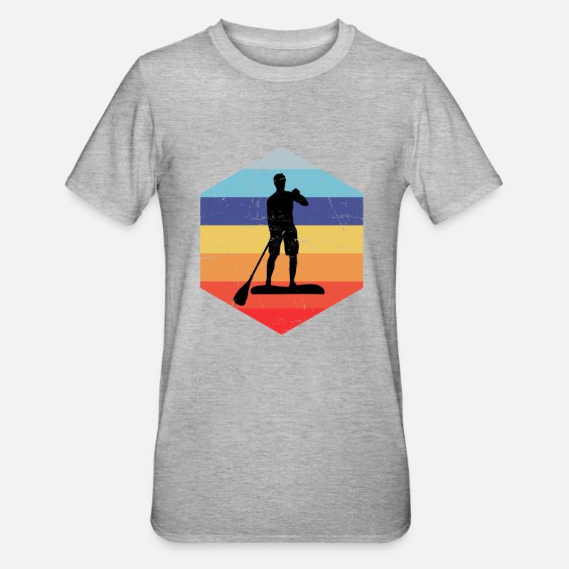 Sup Standup Paddle Paddle Garçons - T-shirt polycoton Unisexe - gris chiné