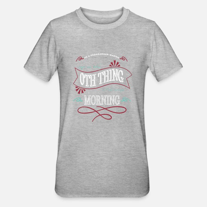 programming language - Unisex Polycotton T-Shirt - heather grey