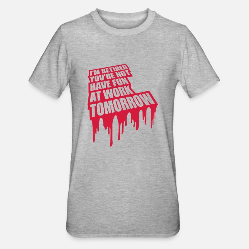 have fun at work - Unisex Polycotton T-Shirt - Grau meliert