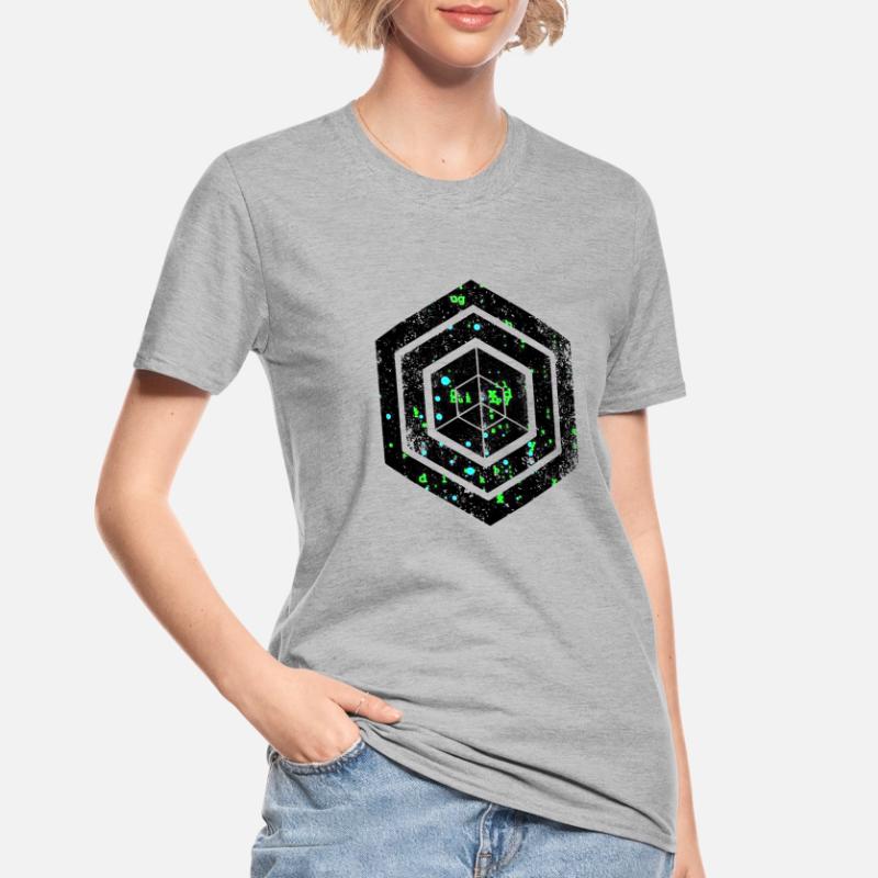 Codage géométrique du programmeur de programmation hexagonale T-shirt polycoton Unisexe