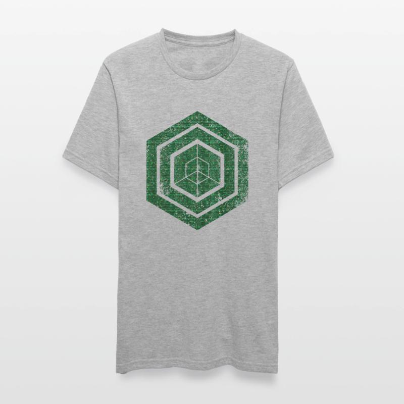 Codage géométrique du programmeur de programmation hexagonale T-shirt polycoton Unisexe