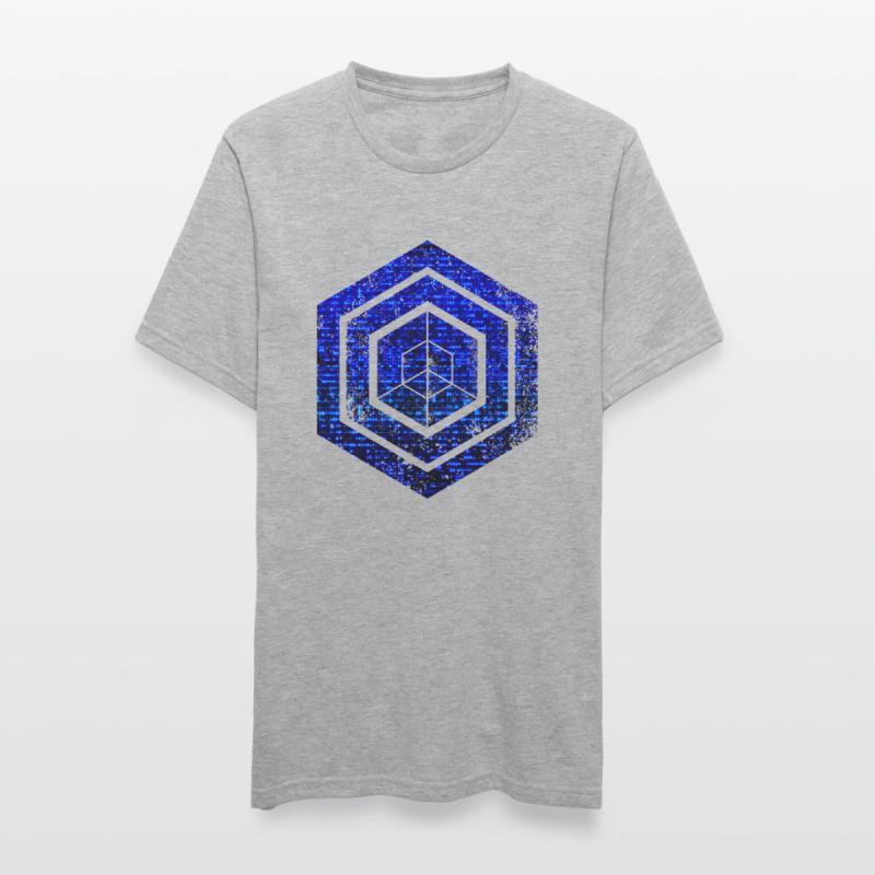 Codage géométrique du programmeur de programmation hexagonale T-shirt polycoton Unisexe