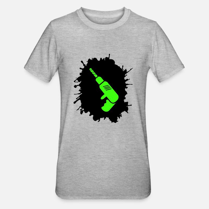 Artisan des perceuses Blobs - T-shirt polycoton Unisexe - gris chiné