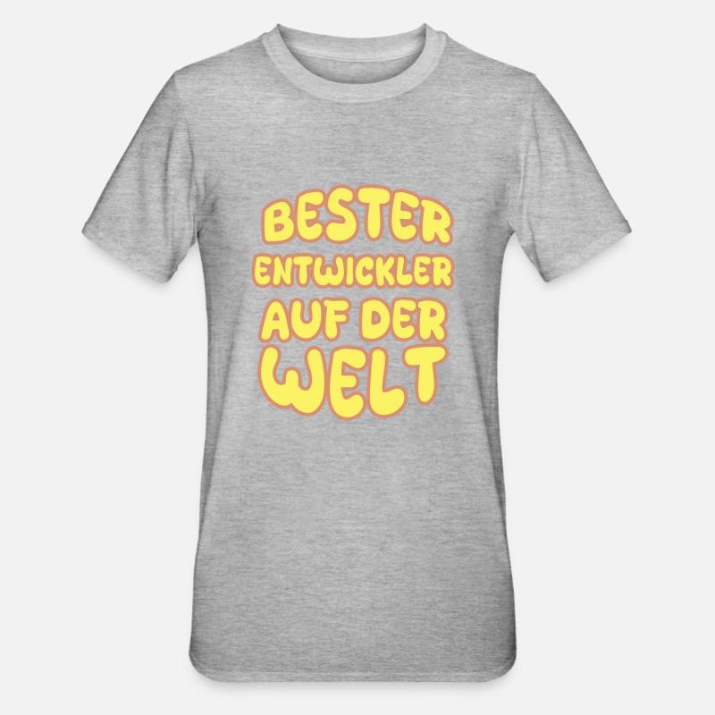 Developers as a vocation - Unisex Polycotton T-Shirt - heather grey