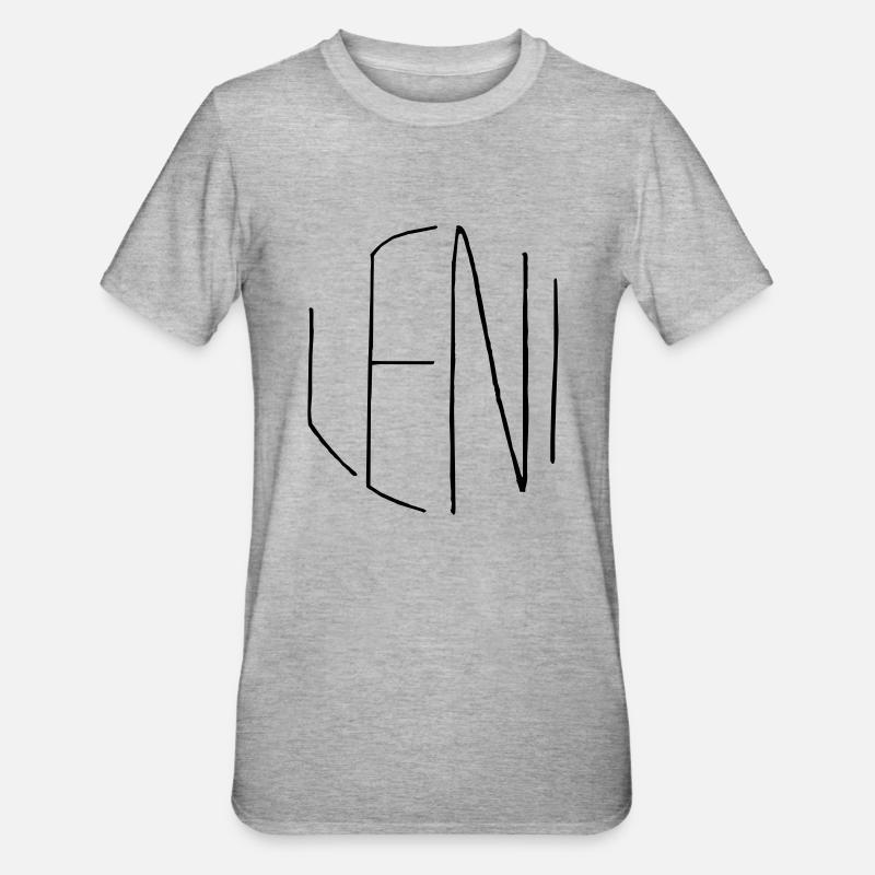 Lène - T-shirt polycoton Unisexe - gris chiné