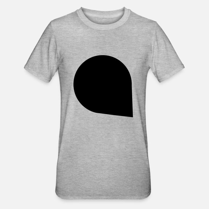 info-bulle Bubble message Discuter - T-shirt polycoton Unisexe - gris chiné