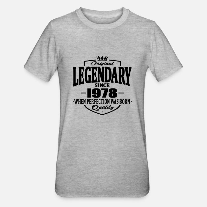 Legendary since 1978 - Unisex Polycotton T-Shirt - heather grey