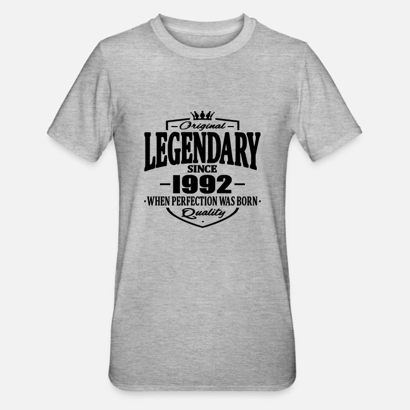 Legendary since 1992 - Unisex Polycotton T-Shirt - heather grey