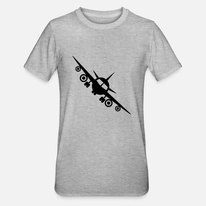Fly a plane - Unisex Polycotton T-Shirt - heather grey