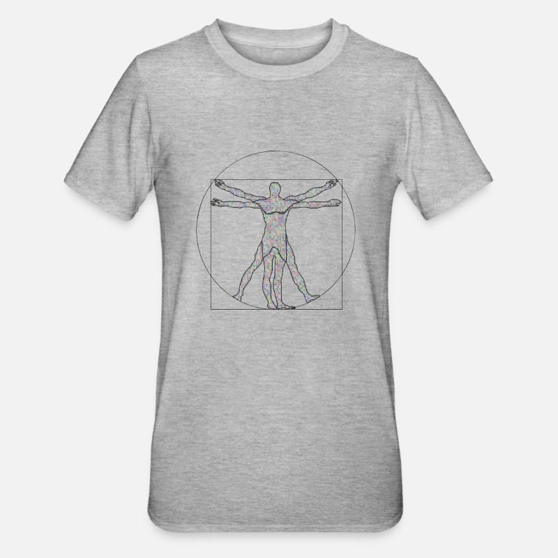 Da Vinci Programmer Gift Idea - Unisex Polycotton T-Shirt - heather grey