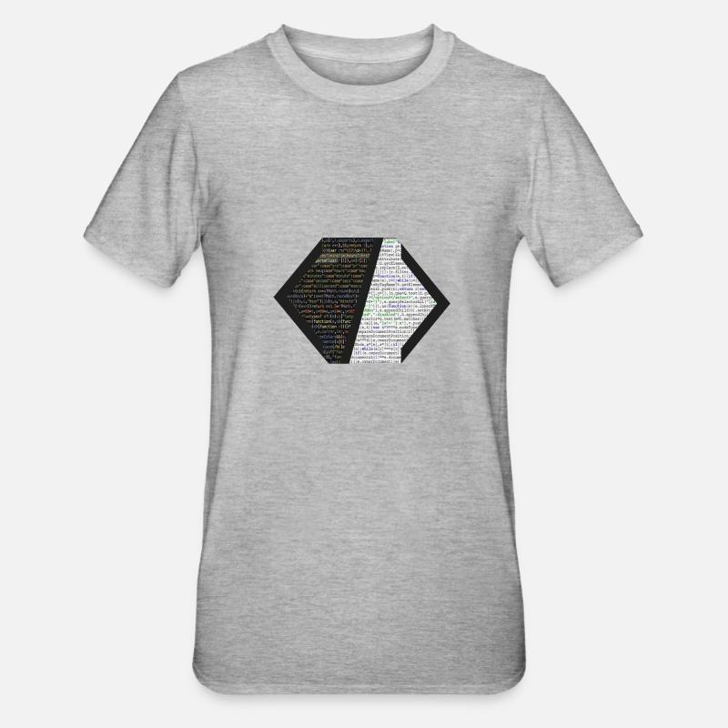 crochets - T-shirt polycoton Unisexe - gris chiné