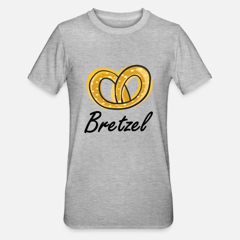 bretzel - T-shirt polycoton Unisexe - gris chiné