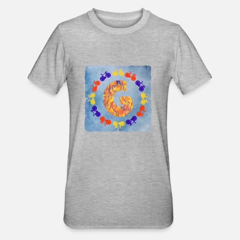 vélo e 53 g - T-shirt polycoton Unisexe - gris chiné