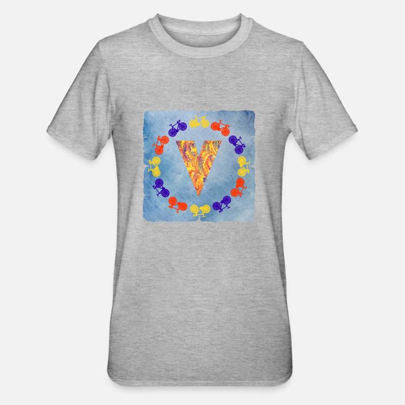 bicycle e 53 v - Unisex Polycotton T-Shirt - heather grey