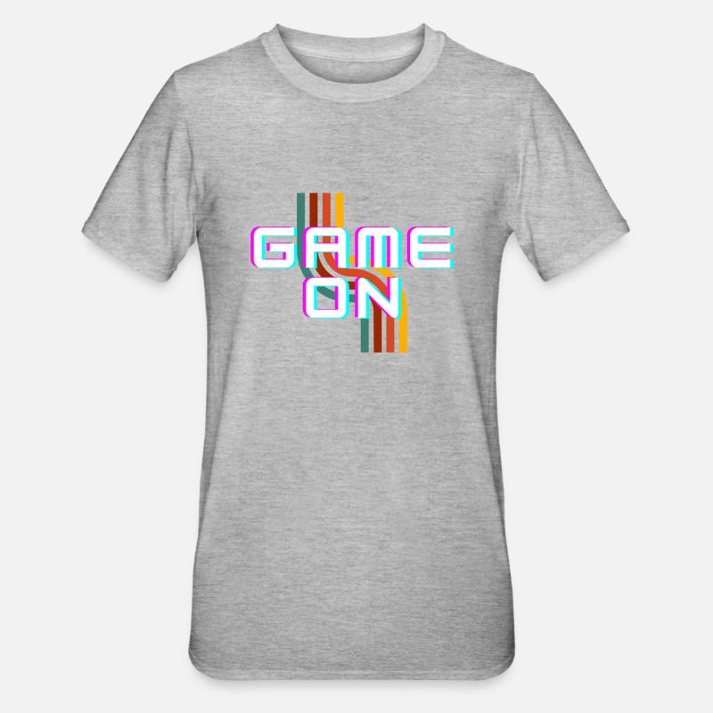 Jeu activé - T-shirt polycoton Unisexe - gris chiné