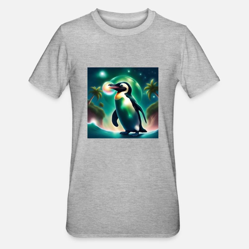 Hulafus 🧊🧊🧊 - Unisex Polycotton T-Shirt - Grau meliert