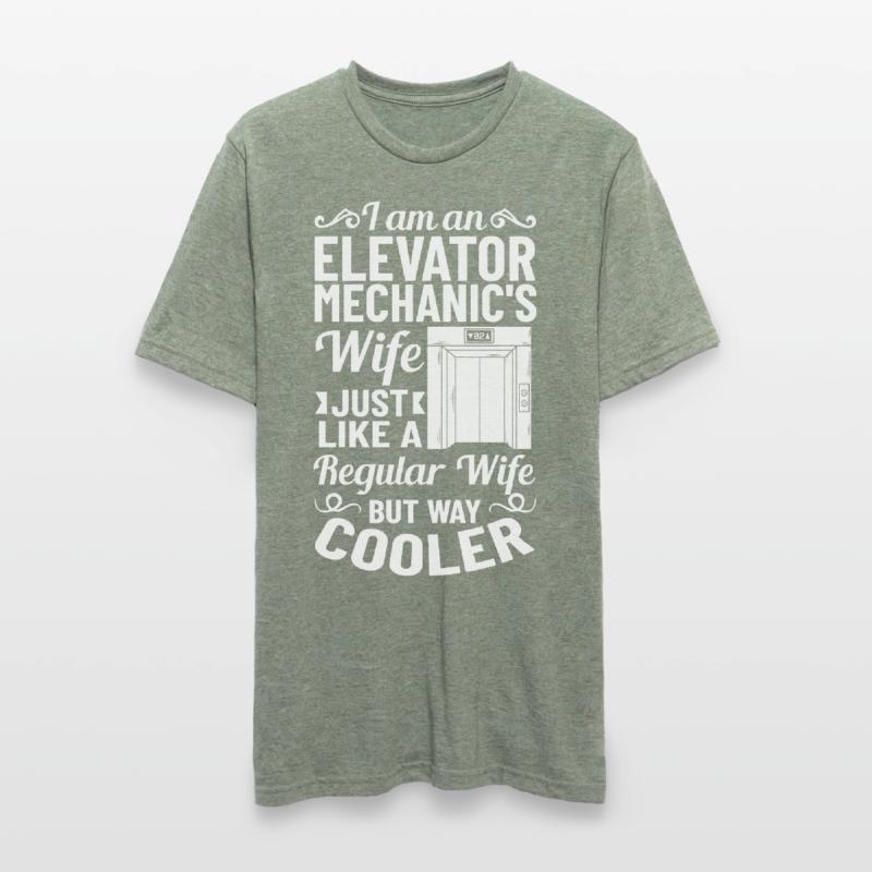 Elevator Elevator System Technician Woman Elevator Elevator Unisex Polycotton T-Shirt
