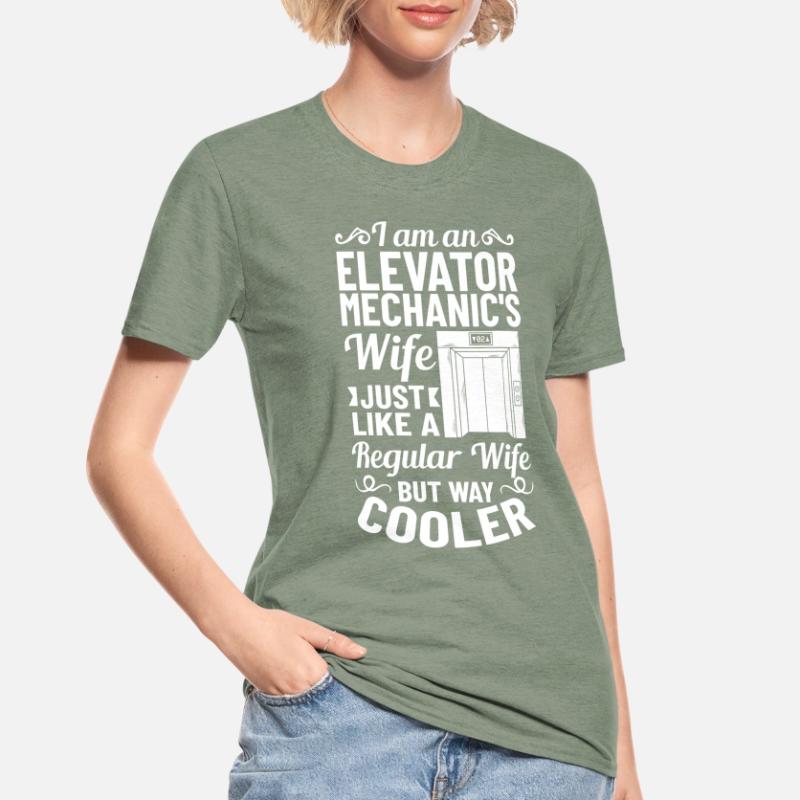 Elevator Elevator System Technician Woman Elevator Elevator Unisex Polycotton T-Shirt