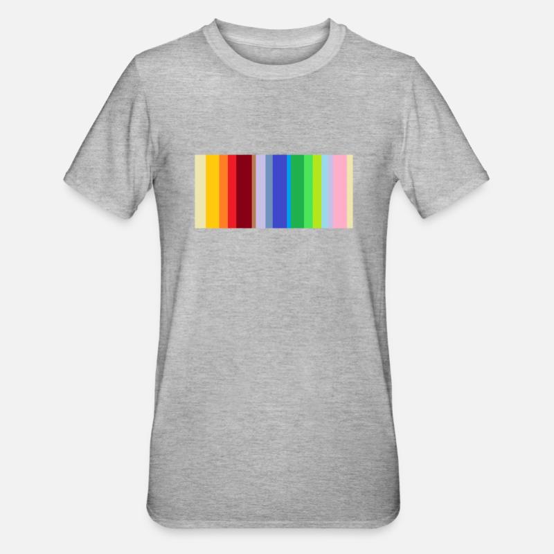 Code-barres : divers - T-shirt polycoton Unisexe - gris chiné