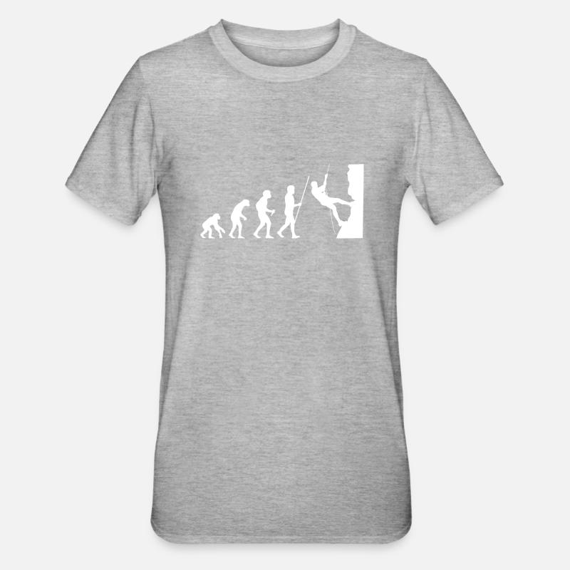 Escalade Evolution - T-shirt polycoton Unisexe - gris chiné