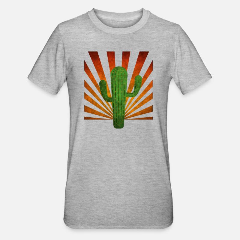 Cactus - T-shirt polycoton Unisexe - gris chiné